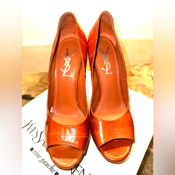 YSL PLATFORM HEELS - Picture 1 of 10